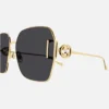 GUCCI 方形金屬太陽眼鏡(GG1207SA-002)：圖片 2
