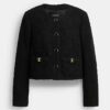 COACH經典 HERITAGE C 圈圈紗夾克